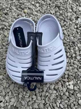 Nautica Kids White Ventilated Slip-On Water Clog